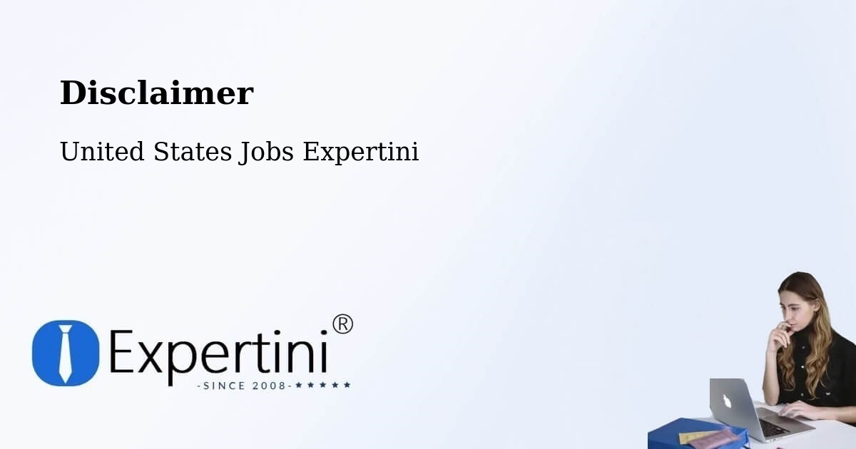 Disclaimer – Timonium - United States Jobs Expertini