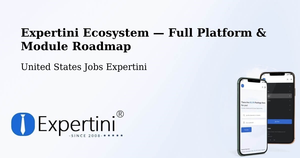 Expertini Ecosystem — Full Platform & Module Roadmap – Timonium